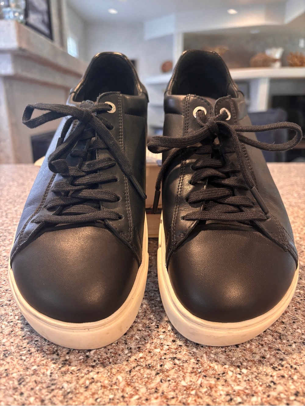 Birkenstock Bend Low Black Leather Sneakers - Size 40 (Women's 9 narrow)